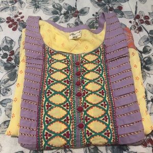 hand embroidered kurti (tunic)